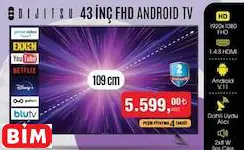 DİJİTSU 43 İNÇ FHD ANDROID TV / AKILLI TELEVİZYON